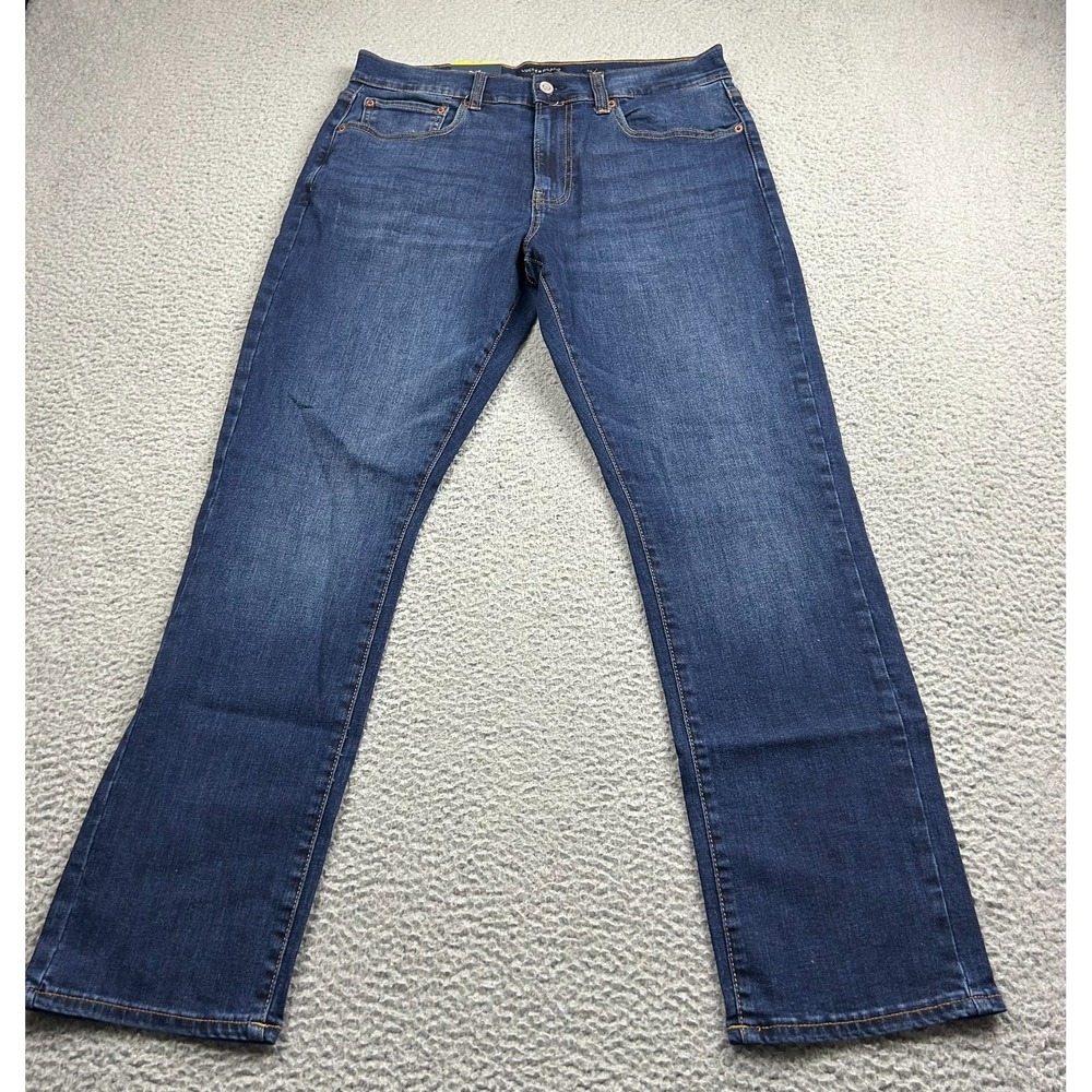 New Lucky Brand Jeans Mens 32x30 Blue 410 Athletic Straight Casual Denim